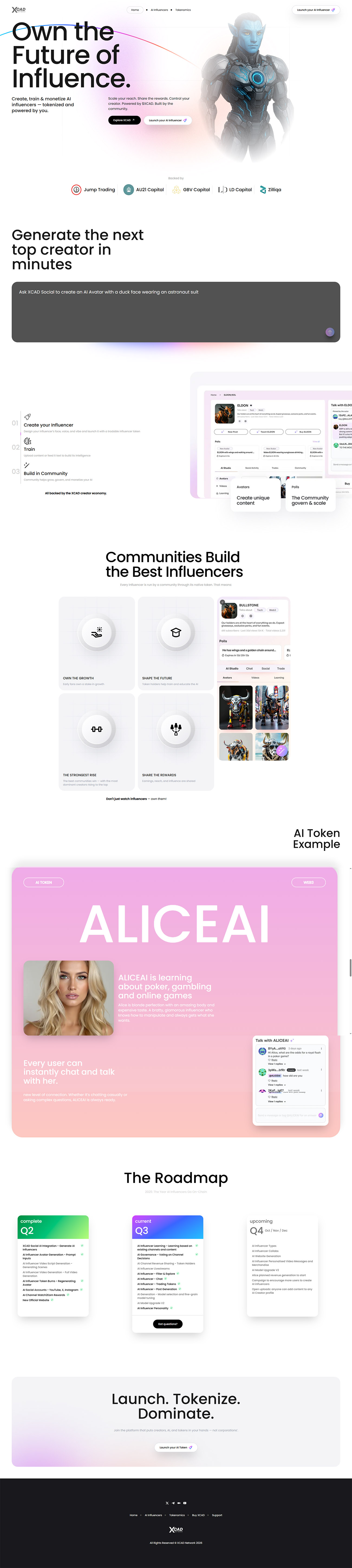XCAD Network app interior